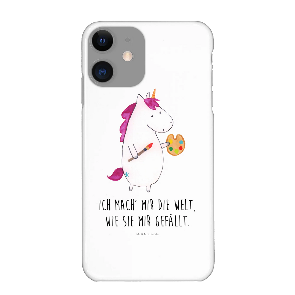 Handyhülle Einhorn Künstler Handyhülle, Handycover, Cover, Handy, Hülle, Iphone 10, Iphone X, Einhorn, Einhörner, Einhorn Deko, Pegasus, Unicorn, Englisch, Künstler, Artist, Malen, Zeichnen, Welt, Farbe, Stift, Pinsel, Geschenk, Maler