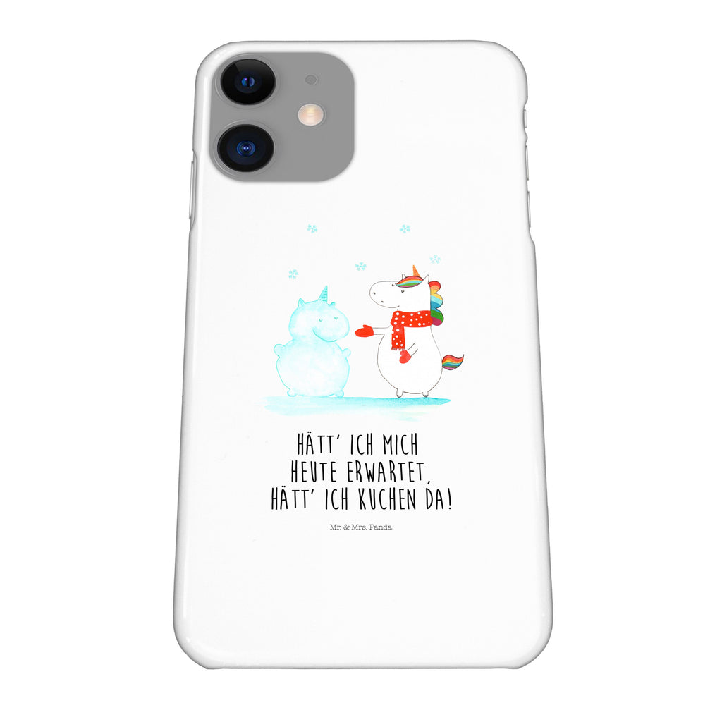 Handyhülle Einhorn Schneemann Handyhülle, Handycover, Cover, Handy, Hülle, Iphone 10, Iphone X, Einhorn, Einhörner, Einhorn Deko, Pegasus, Unicorn, Schneemann, Winter, Schnee, Kuchen, Weihnachten, kalt, Mütze, Handschuhe, X-Mas