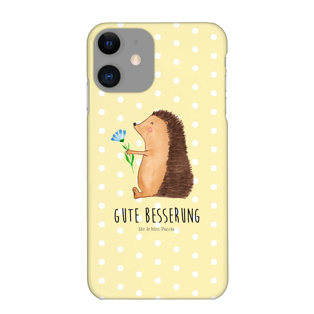 Handyhülle Igel Blumen Handyhülle, Handycover, Cover, Handy, Hülle, Iphone 10, Iphone X, Tiermotive, Gute Laune, lustige Sprüche, Tiere, Igel, Gute Besserung, Genesungswünsche, Krankheit, Krankenhaus, krank, Besuch