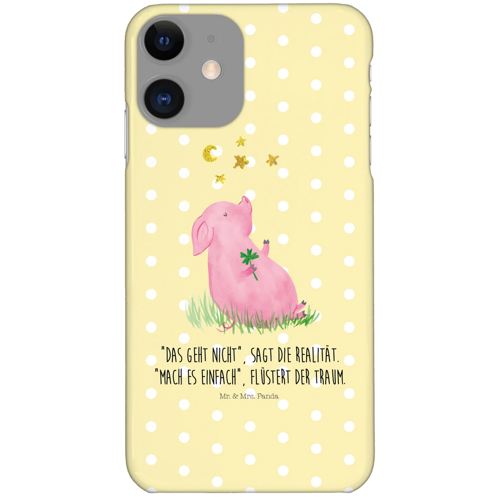 Handyhülle Schwein Glück Handyhülle, Handycover, Cover, Handy, Hülle, Iphone 10, Iphone X, Tiermotive, Gute Laune, lustige Sprüche, Tiere, Glücksschwein. Glück, Schwein, Schweinchen, Sterne, Sernchen, Ziele, Träume, Motivation, Glücksbringer