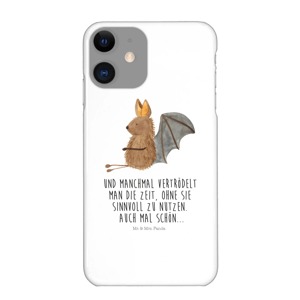 Handyhülle Fledermaus Sitzen Handyhülle, Handycover, Cover, Handy, Hülle, Iphone 10, Iphone X, Tiermotive, Gute Laune, lustige Sprüche, Tiere, Fledermaus, Fledermäuse, Motivation, entspannen