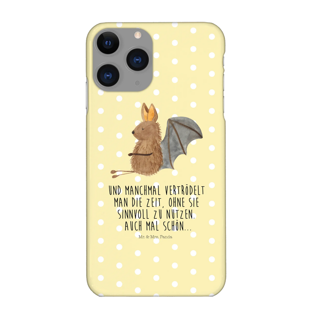 Handyhülle Fledermaus Sitzen Handyhülle, Handycover, Cover, Handy, Hülle, Iphone 10, Iphone X, Tiermotive, Gute Laune, lustige Sprüche, Tiere, Fledermaus, Fledermäuse, Motivation, entspannen