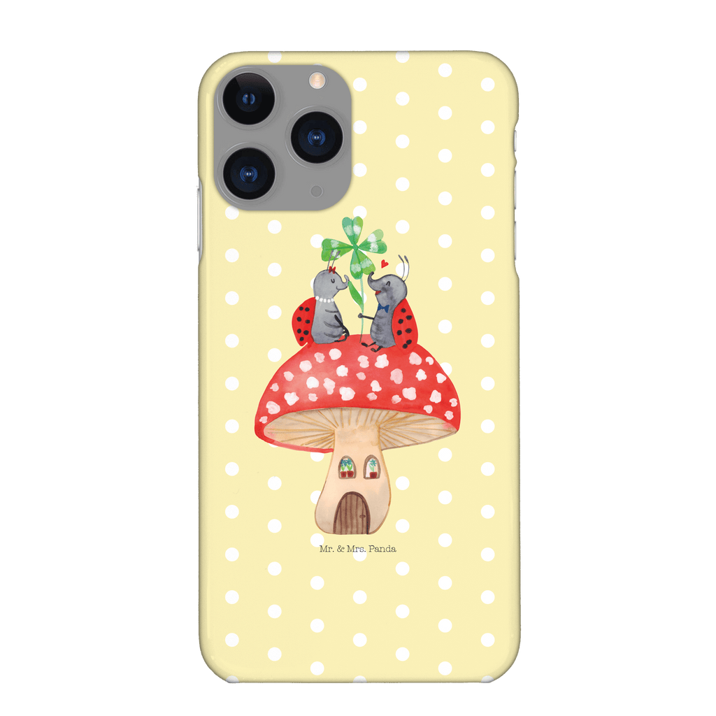 Handyhülle Marienkäfer Fliegenpilz Handyhülle, Handycover, Cover, Handy, Hülle, Iphone 10, Iphone X, Tiermotive, Gute Laune, lustige Sprüche, Tiere, Haus, Wohnung, zuhause, Fliegenpilz, Marienkäfer, Fleigenpilzhaus