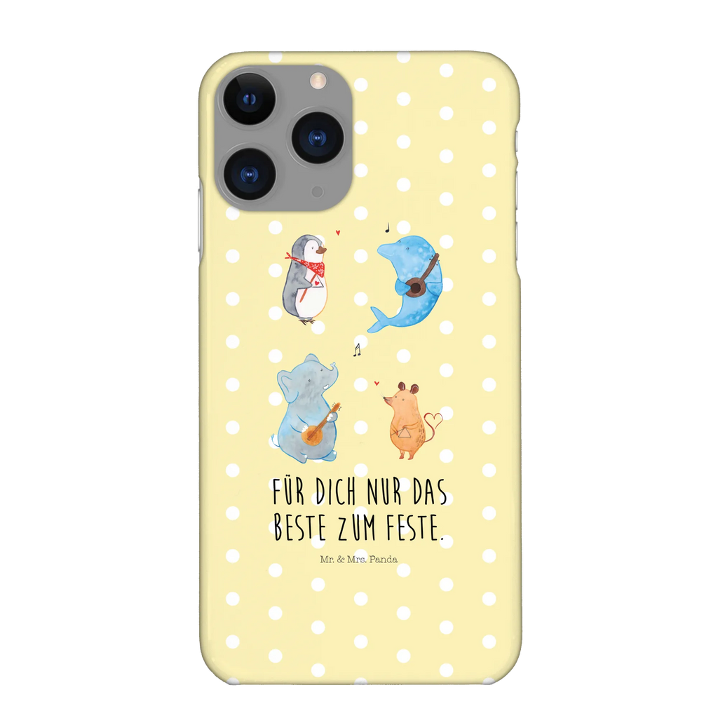 Handyhülle Big Band Handyhülle, Handycover, Cover, Handy, Hülle, Iphone 10, Iphone X, Tiermotive, Gute Laune, lustige Sprüche, Tiere, Hund, Pinguin, Maus, Elefant, Delfin, Gitarre, Band, Triangel, Musikanten, Musik