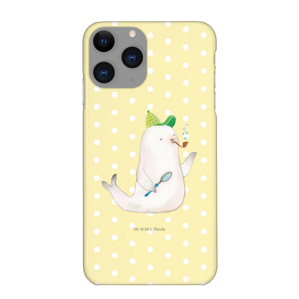 Handyhülle Robbe Sherlock Handyhülle, Handycover, Cover, Handy, Hülle, Iphone 10, Iphone X, Tiermotive, Gute Laune, lustige Sprüche, Tiere