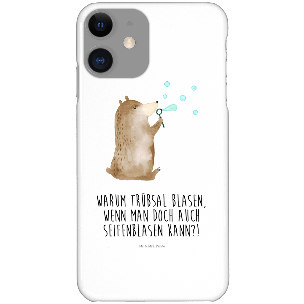 Handyhülle Bär Seifenblasen Handyhülle, Handycover, Cover, Handy, Hülle, Iphone 10, Iphone X, Bär, Teddy, Teddybär, Seifenblasen Bär Lustig Sein Glücklich Traurig Happy