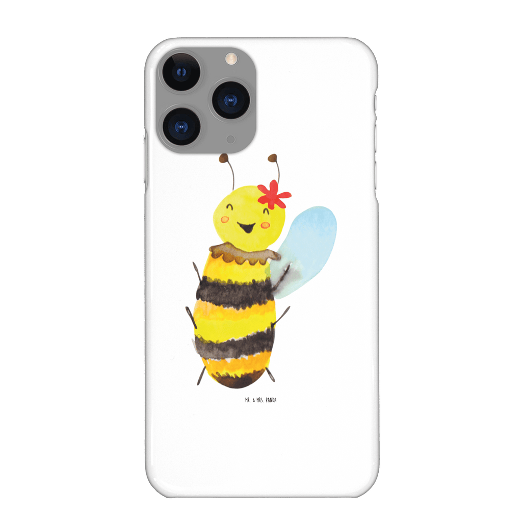 Handyhülle Biene Happy Handyhülle, Handycover, Cover, Handy, Hülle, Samsung Galaxy S8 plus, Biene, Wespe, Hummel