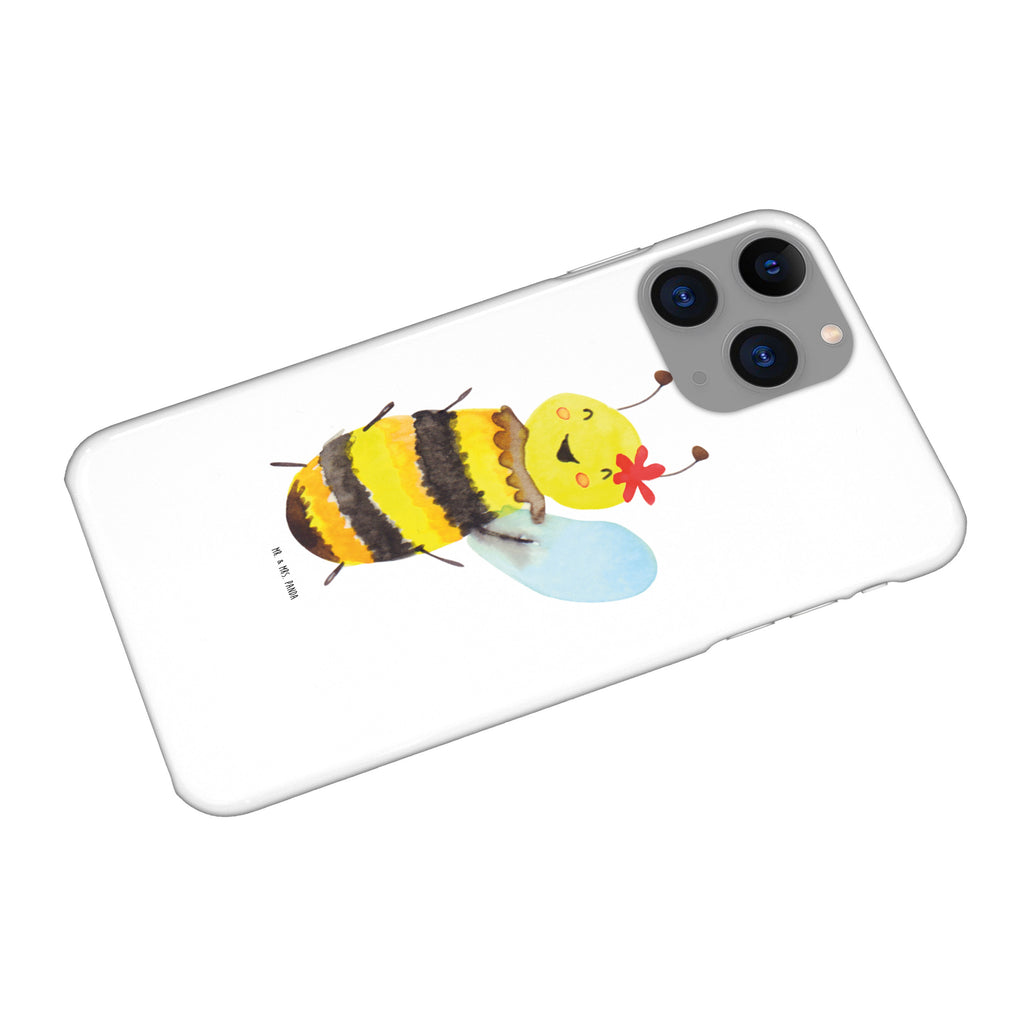 Handyhülle Biene Happy Handyhülle, Handycover, Cover, Handy, Hülle, Samsung Galaxy S8 plus, Biene, Wespe, Hummel