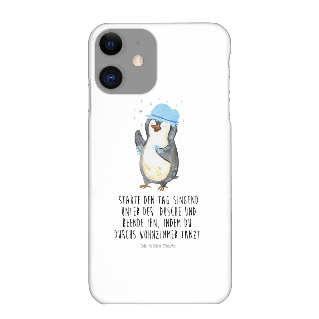 Handyhülle Pinguin Duschen Handyhülle, Handycover, Cover, Handy, Hülle, Iphone 10, Iphone X, Pinguin, Pinguine, Dusche, duschen, Lebensmotto, Motivation, Neustart, Neuanfang, glücklich sein