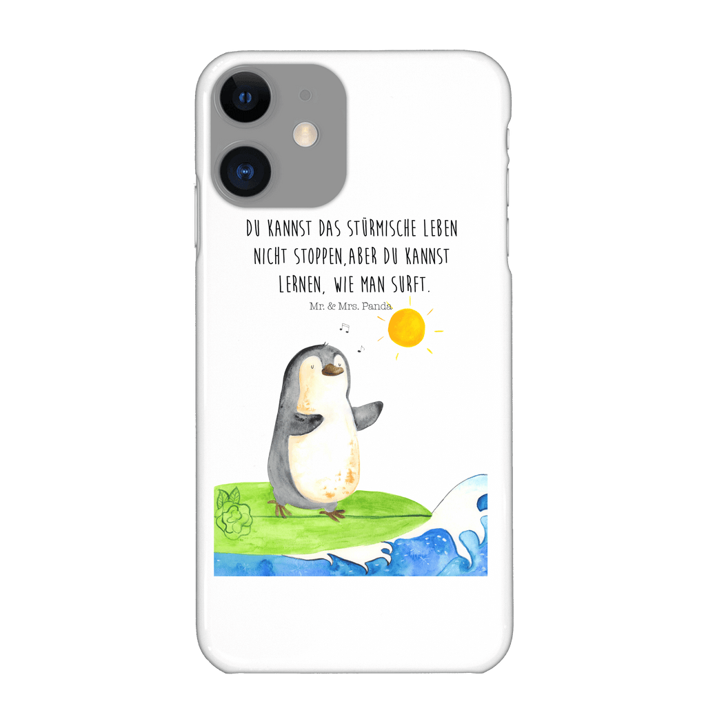 Handyhülle Pinguin Surfer Handyhülle, Handycover, Cover, Handy, Hülle, Iphone 10, Iphone X, Pinguin, Pinguine, surfen, Surfer, Hawaii, Urlaub, Wellen, Wellen reiten, Portugal