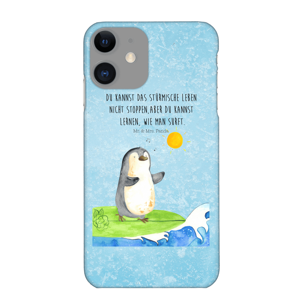 Handyhülle Pinguin Surfer Handyhülle, Handycover, Cover, Handy, Hülle, Iphone 10, Iphone X, Pinguin, Pinguine, surfen, Surfer, Hawaii, Urlaub, Wellen, Wellen reiten, Portugal