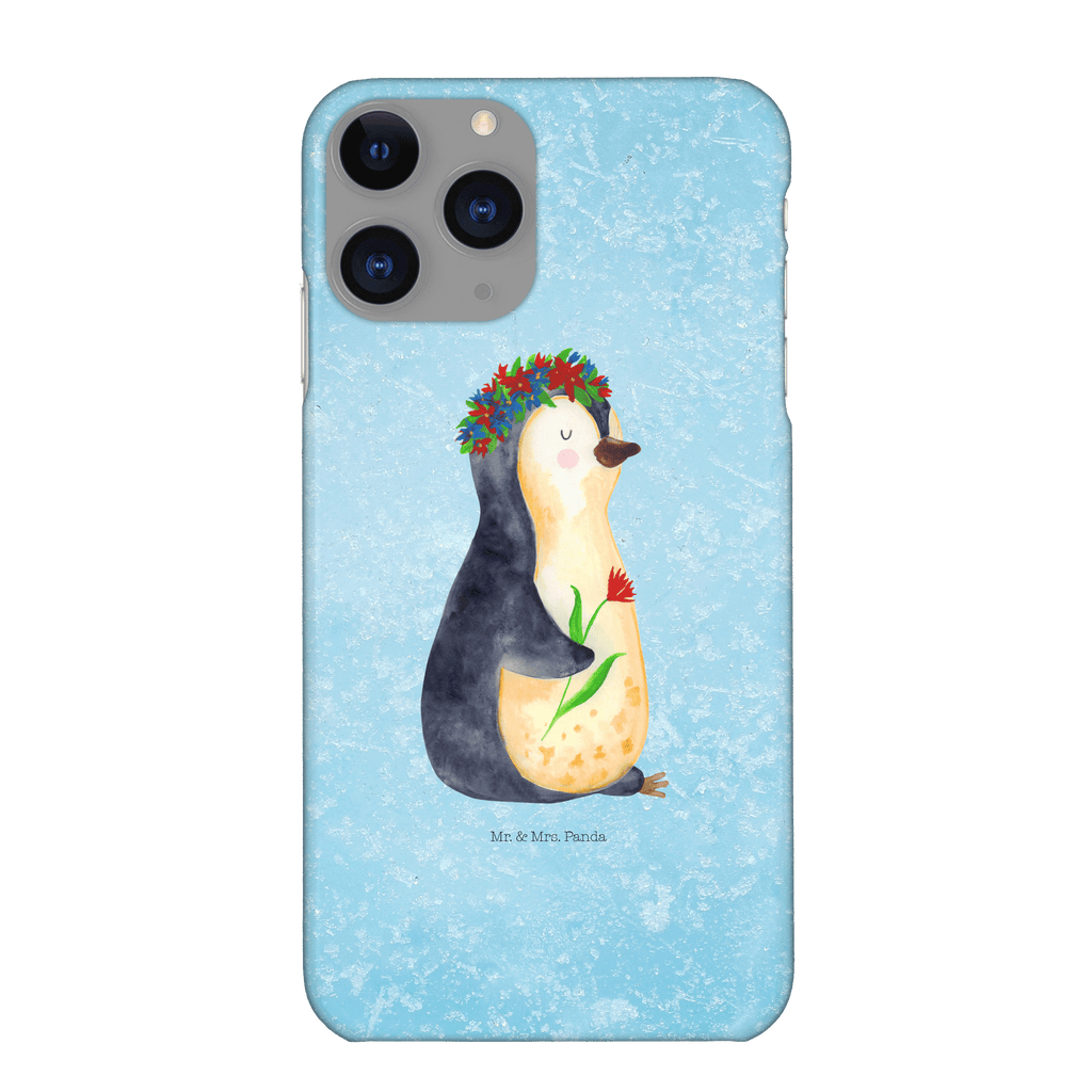 Handyhülle Pinguin Blumen Iphone 11, Handyhülle, Smartphone Hülle, Handy Case, Handycover, Hülle, Pinguin, Pinguine, Blumenkranz, Universum, Leben, Wünsche, Ziele, Lebensziele, Motivation, Lebenslust, Liebeskummer, Geschenkidee