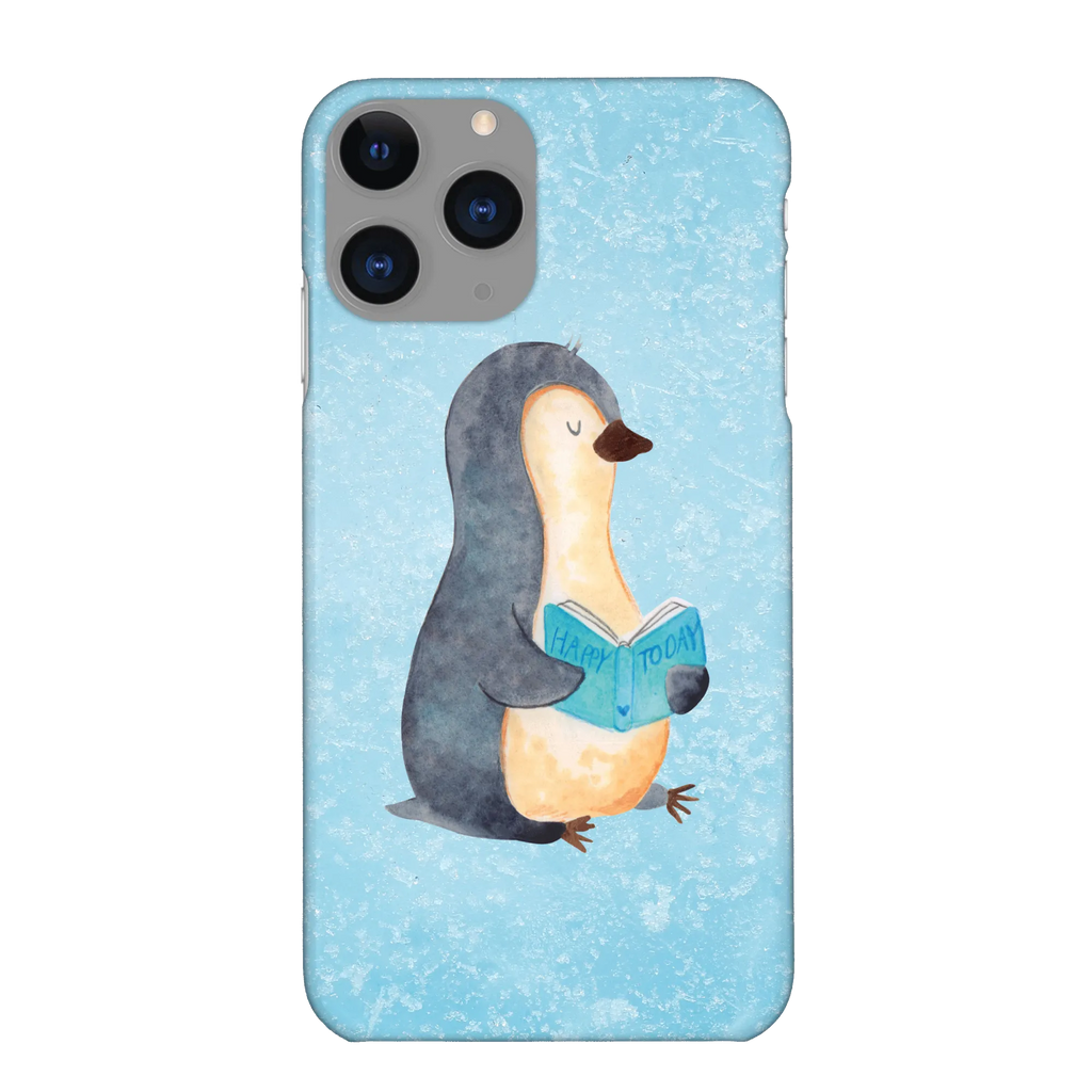 Handyhülle Pinguin Buch Handyhülle, Handycover, Cover, Handy, Hülle, Iphone 10, Iphone X, Pinguin, Pinguine, Buch, Lesen, Bücherwurm, Nichtstun, Faulenzen, Ferien, Urlaub, Freizeit