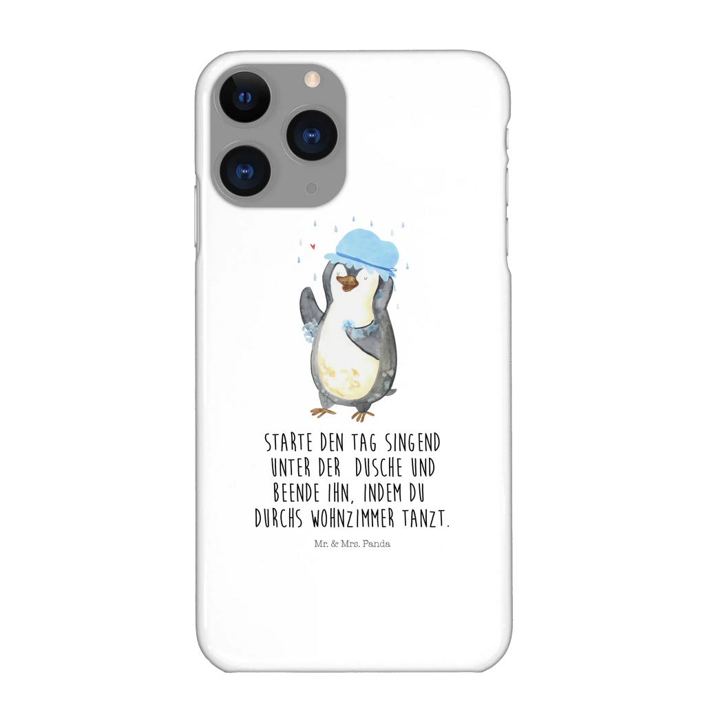 Handyhülle Pinguin Duschen Handyhülle, Handycover, Cover, Handy, Hülle, Iphone 10, Iphone X, Pinguin, Pinguine, Dusche, duschen, Lebensmotto, Motivation, Neustart, Neuanfang, glücklich sein