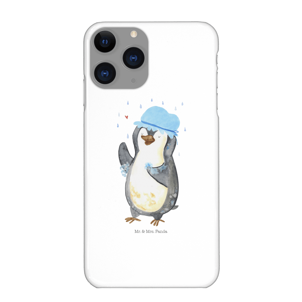 Handyhülle Pinguin Duschen Handyhülle, Handycover, Cover, Handy, Hülle, Iphone 10, Iphone X, Pinguin, Pinguine, Dusche, duschen, Lebensmotto, Motivation, Neustart, Neuanfang, glücklich sein