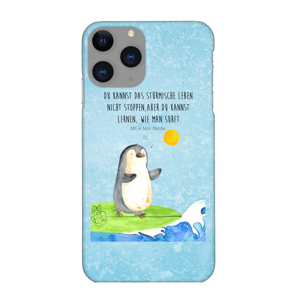 Handyhülle Pinguin Surfer Handyhülle, Handycover, Cover, Handy, Hülle, Iphone 10, Iphone X, Pinguin, Pinguine, surfen, Surfer, Hawaii, Urlaub, Wellen, Wellen reiten, Portugal