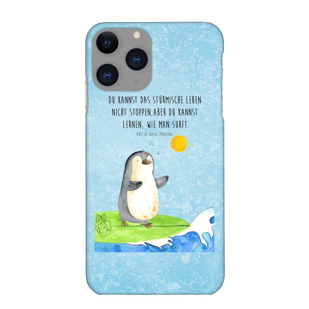 Handyhülle Pinguin Surfer Handyhülle, Handycover, Cover, Handy, Hülle, Iphone 10, Iphone X, Pinguin, Pinguine, surfen, Surfer, Hawaii, Urlaub, Wellen, Wellen reiten, Portugal