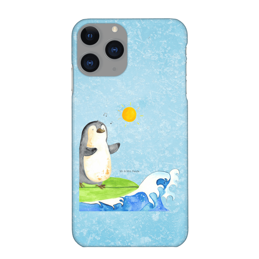 Handyhülle Pinguin Surfer Handyhülle, Handycover, Cover, Handy, Hülle, Iphone 10, Iphone X, Pinguin, Pinguine, surfen, Surfer, Hawaii, Urlaub, Wellen, Wellen reiten, Portugal