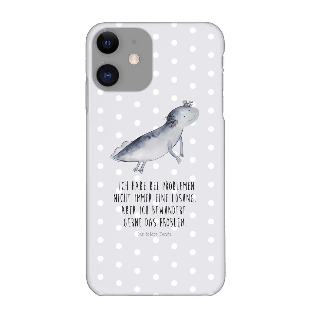 Handyhülle Axolotl Schwimmen Handyhülle, Handycover, Cover, Handy, Hülle, Iphone 10, Iphone X, Axolotl, Molch, Axolot, Schwanzlurch, Lurch, Lurche, Problem, Probleme, Lösungen, Motivation