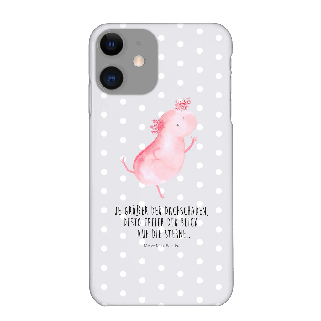 Handyhülle Axolotl Tanzen Handyhülle, Handycover, Cover, Handy, Hülle, Iphone 10, Iphone X, Axolotl, Molch, Axolot, Schwanzlurch, Lurch, Lurche, Dachschaden, Sterne, verrückt, Freundin, beste Freundin