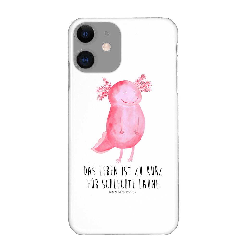 Handyhülle Axolotl Glücklich Handyhülle, Handycover, Cover, Handy, Hülle, Iphone 10, Iphone X, Axolotl, Molch, Axolot, Schwanzlurch, Lurch, Lurche, Motivation, gute Laune