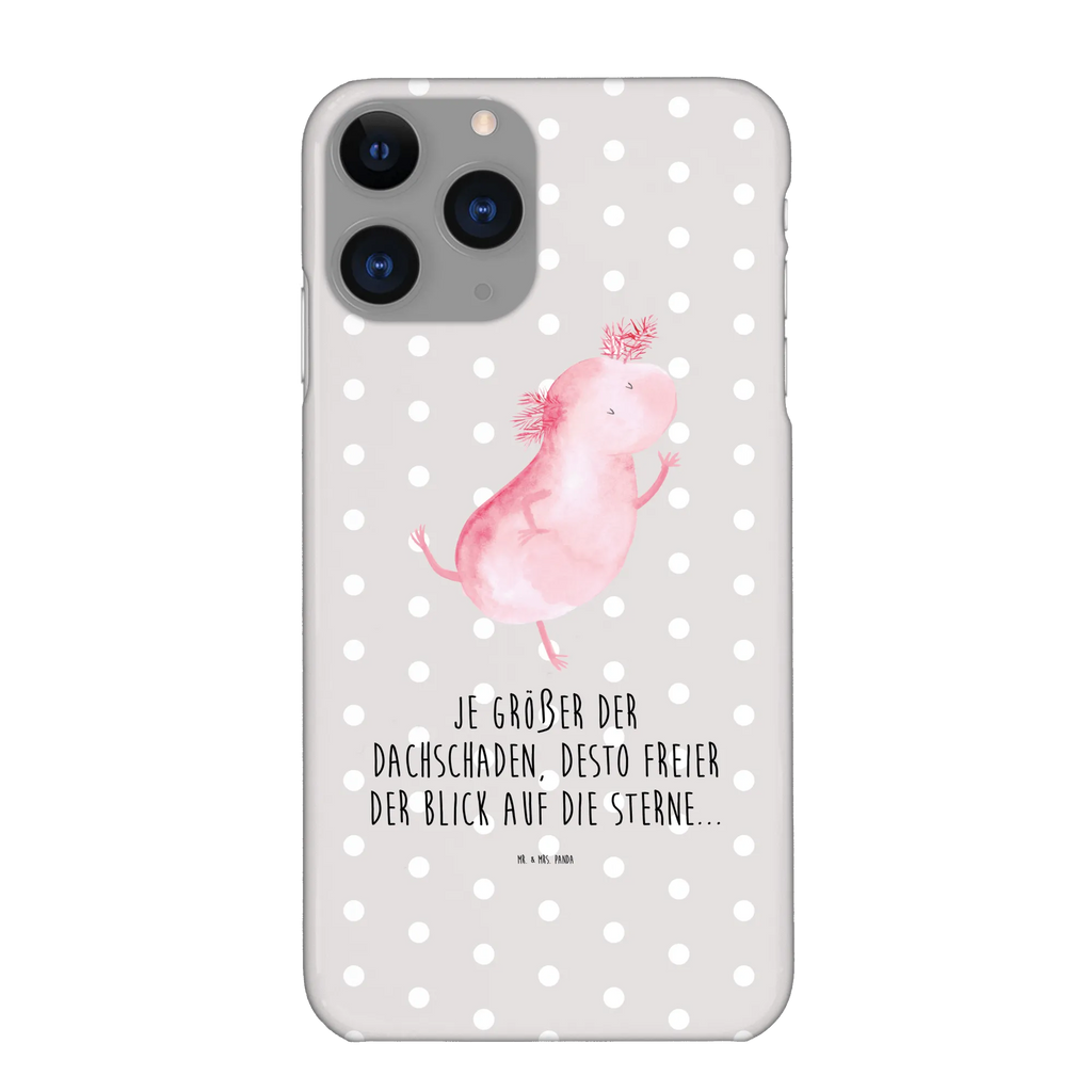 Handyhülle Axolotl Tanzen Handyhülle, Handycover, Cover, Handy, Hülle, Iphone 10, Iphone X, Axolotl, Molch, Axolot, Schwanzlurch, Lurch, Lurche, Dachschaden, Sterne, verrückt, Freundin, beste Freundin