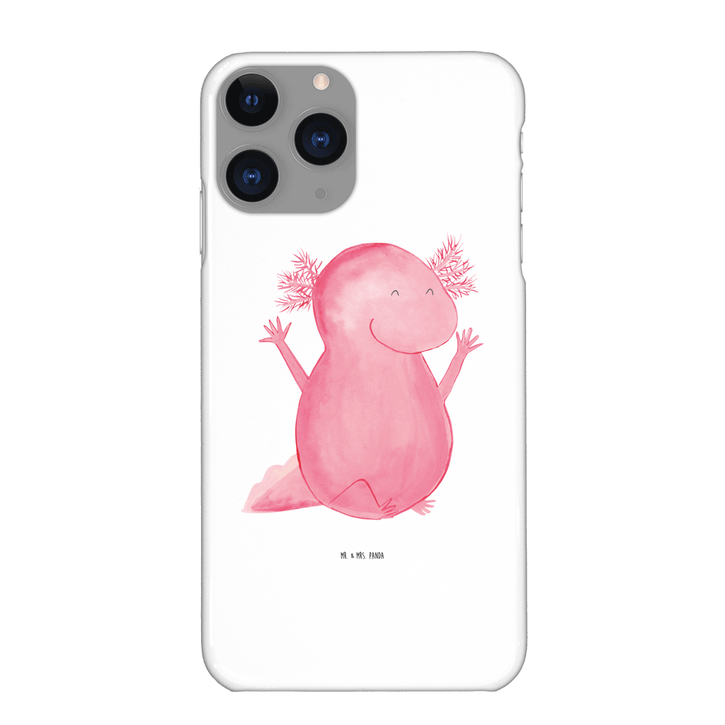 Handyhülle Axolotl Hurra Handyhülle, Handycover, Cover, Handy, Hülle, Iphone 10, Iphone X, Axolotl, Molch, Axolot, Schwanzlurch, Lurch, Lurche, fröhlich, Spaß, Freude, Motivation, Zufriedenheit