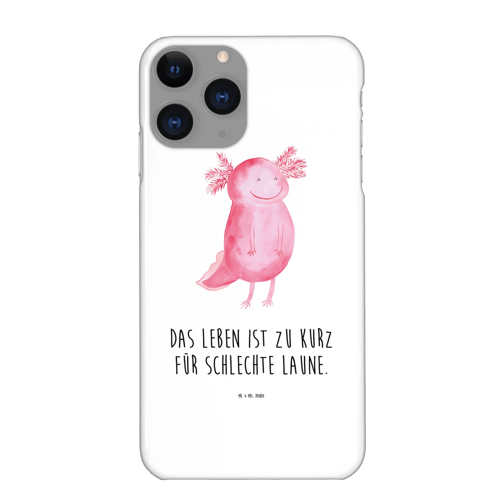 Handyhülle Axolotl Glücklich Handyhülle, Handycover, Cover, Handy, Hülle, Iphone 10, Iphone X, Axolotl, Molch, Axolot, Schwanzlurch, Lurch, Lurche, Motivation, gute Laune