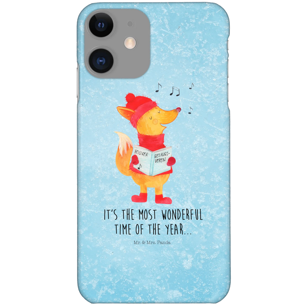 Handyhülle Fuchs Sänger Handyhülle, Handycover, Cover, Handy, Hülle, Iphone 10, Iphone X, Winter, Weihnachten, Weihnachtsdeko, Nikolaus, Advent, Heiligabend, Wintermotiv, Fuchs, Füchse, Sänger, Geschenk Sänger, Singen, Weihnachtslieder