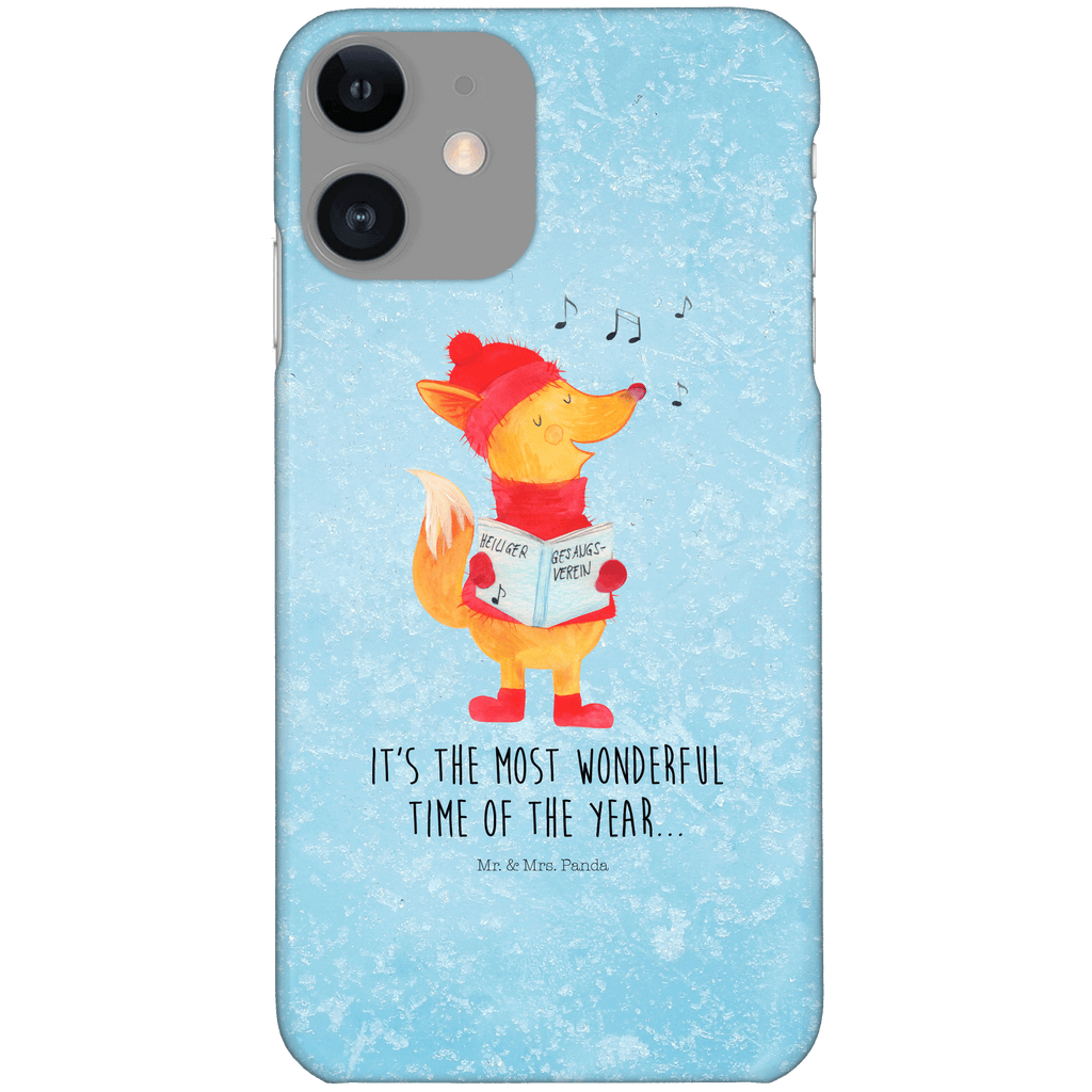 Handyhülle Fuchs Sänger Handyhülle, Handycover, Cover, Handy, Hülle, Iphone 10, Iphone X, Winter, Weihnachten, Weihnachtsdeko, Nikolaus, Advent, Heiligabend, Wintermotiv, Fuchs, Füchse, Sänger, Geschenk Sänger, Singen, Weihnachtslieder