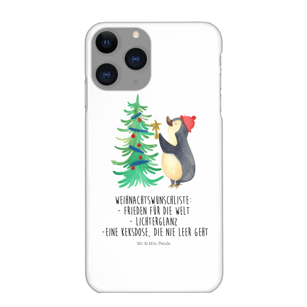 Handyhülle Pinguin Weihnachtsbaum Iphone 11 Pro Handyhülle, Iphone 11 Pro, Handyhülle, Premium Kunststoff, Winter, Weihnachten, Weihnachtsdeko, Nikolaus, Advent, Heiligabend, Wintermotiv, Pinguin