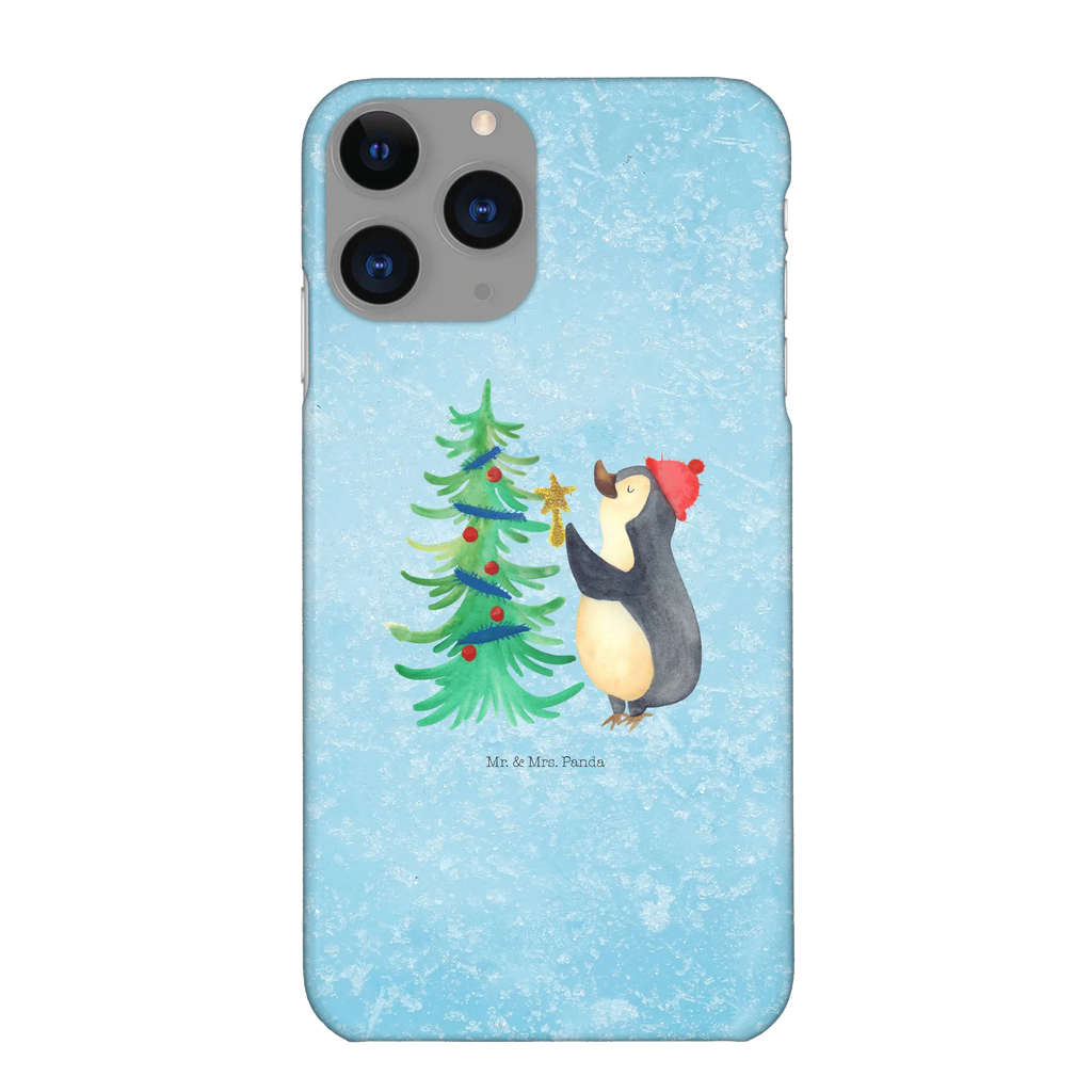 Handyhülle Pinguin Weihnachtsbaum Handyhülle, Handycover, Cover, Handy, Hülle, Iphone 10, Iphone X, Winter, Weihnachten, Weihnachtsdeko, Nikolaus, Advent, Heiligabend, Wintermotiv, Pinguin