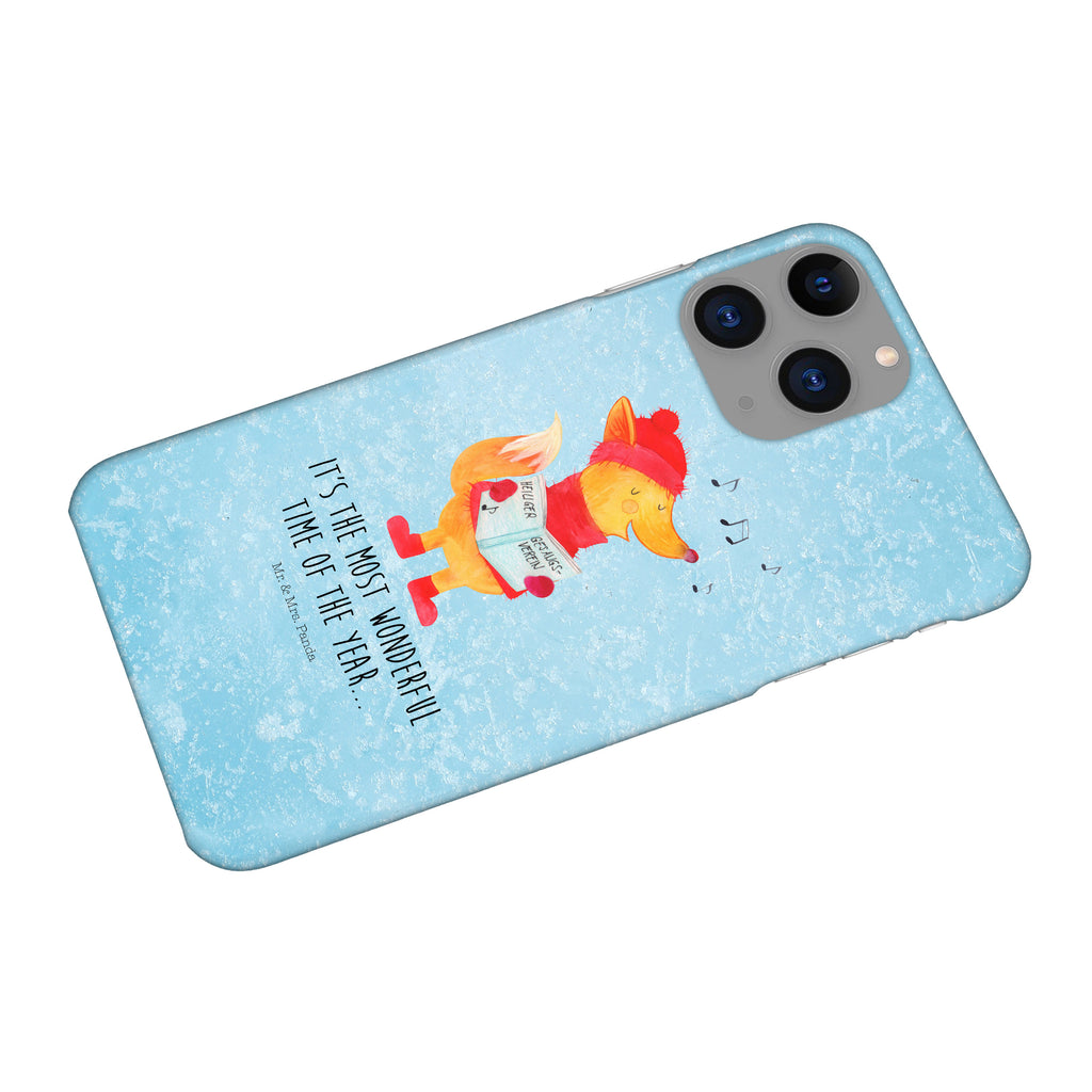 Handyhülle Fuchs Sänger Handyhülle, Handycover, Cover, Handy, Hülle, Iphone 10, Iphone X, Winter, Weihnachten, Weihnachtsdeko, Nikolaus, Advent, Heiligabend, Wintermotiv, Fuchs, Füchse, Sänger, Geschenk Sänger, Singen, Weihnachtslieder