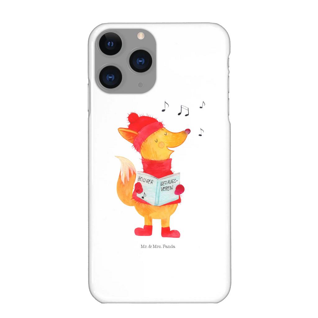 Handyhülle Fuchs Sänger Handyhülle, Handycover, Cover, Handy, Hülle, Iphone 10, Iphone X, Winter, Weihnachten, Weihnachtsdeko, Nikolaus, Advent, Heiligabend, Wintermotiv, Fuchs, Füchse, Sänger, Geschenk Sänger, Singen, Weihnachtslieder