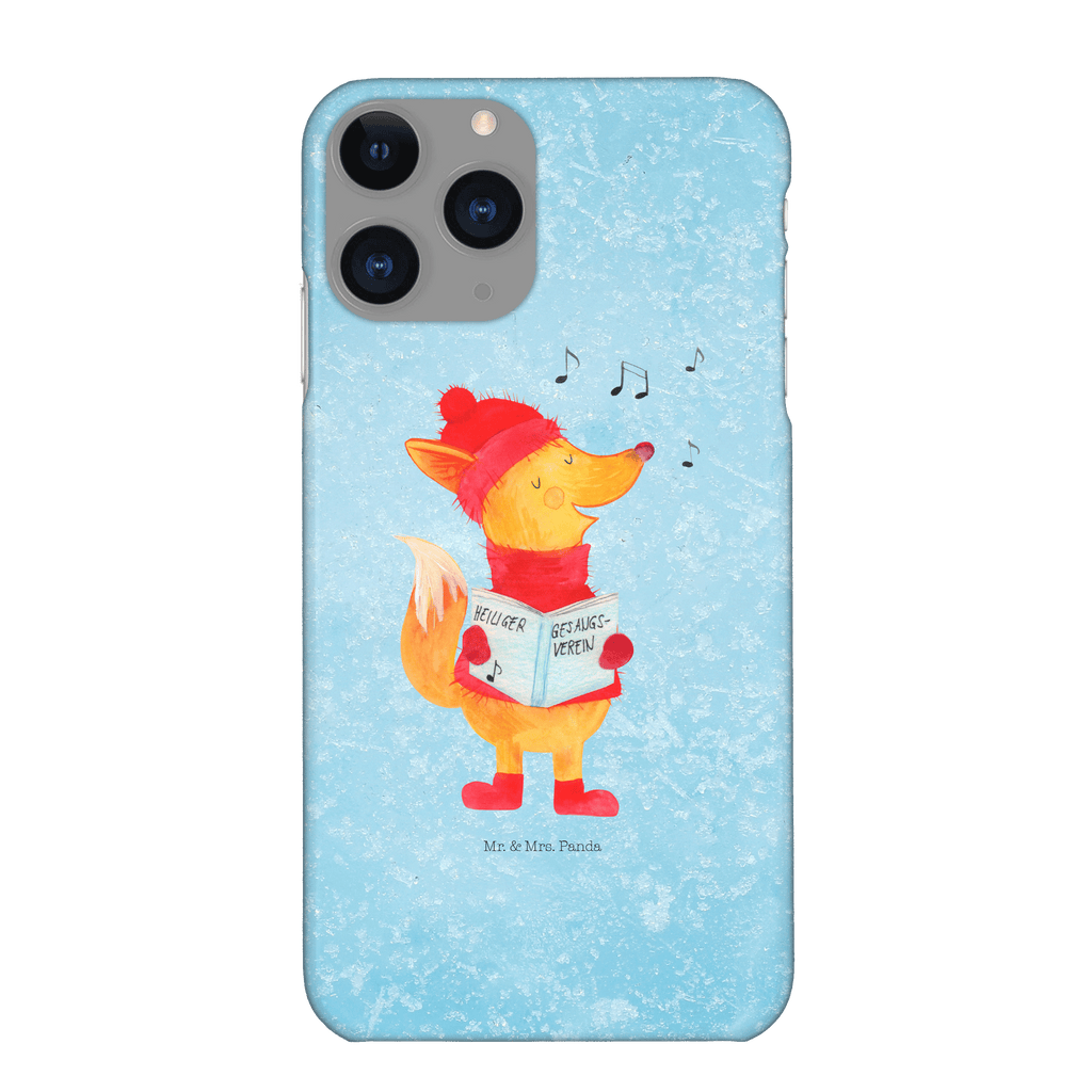 Handyhülle Fuchs Sänger Handyhülle, Handycover, Cover, Handy, Hülle, Iphone 10, Iphone X, Winter, Weihnachten, Weihnachtsdeko, Nikolaus, Advent, Heiligabend, Wintermotiv, Fuchs, Füchse, Sänger, Geschenk Sänger, Singen, Weihnachtslieder