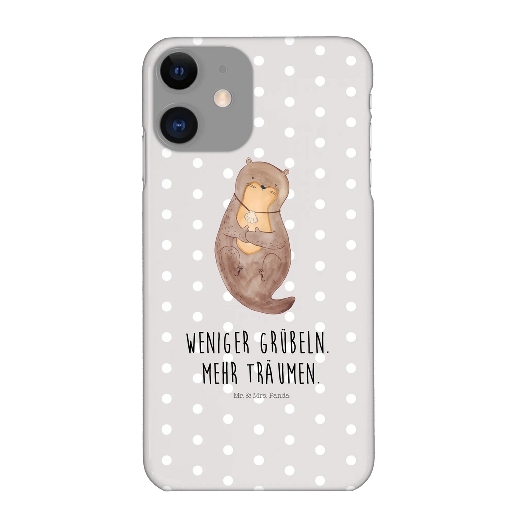 Handyhülle Otter Muschel Handyhülle, Handycover, Cover, Handy, Hülle, Iphone 10, Iphone X, Otter, Fischotter, Seeotter, Otterliebe, grübeln, träumen, Motivation, Tagträumen, Büro