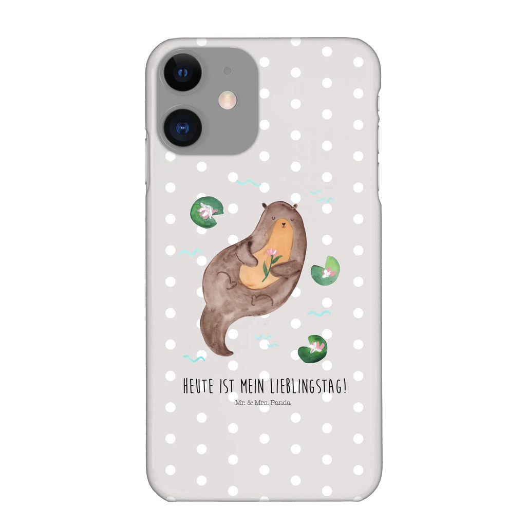 Handyhülle Otter Seerose Handyhülle, Handycover, Cover, Handy, Hülle, Iphone 10, Iphone X, Otter, Fischotter, Seeotter, Otter Seeotter See Otter