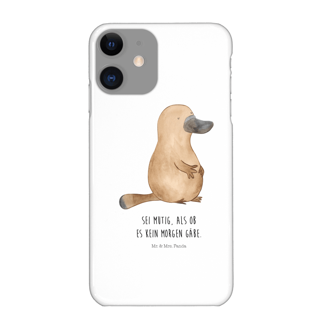 Handyhülle Schnabeltier Mut Iphone 11 Pro Handyhülle, Iphone 11 Pro, Handyhülle, Premium Kunststoff, Meerestiere, Meer, Urlaub, Schnabeltier, Mut, mutig, Lebensweisheit, Schnabeltiere, Motivation, Training, Büro, Arbeit, Neuanfang, Neustart, Weltreise, Raodtrip