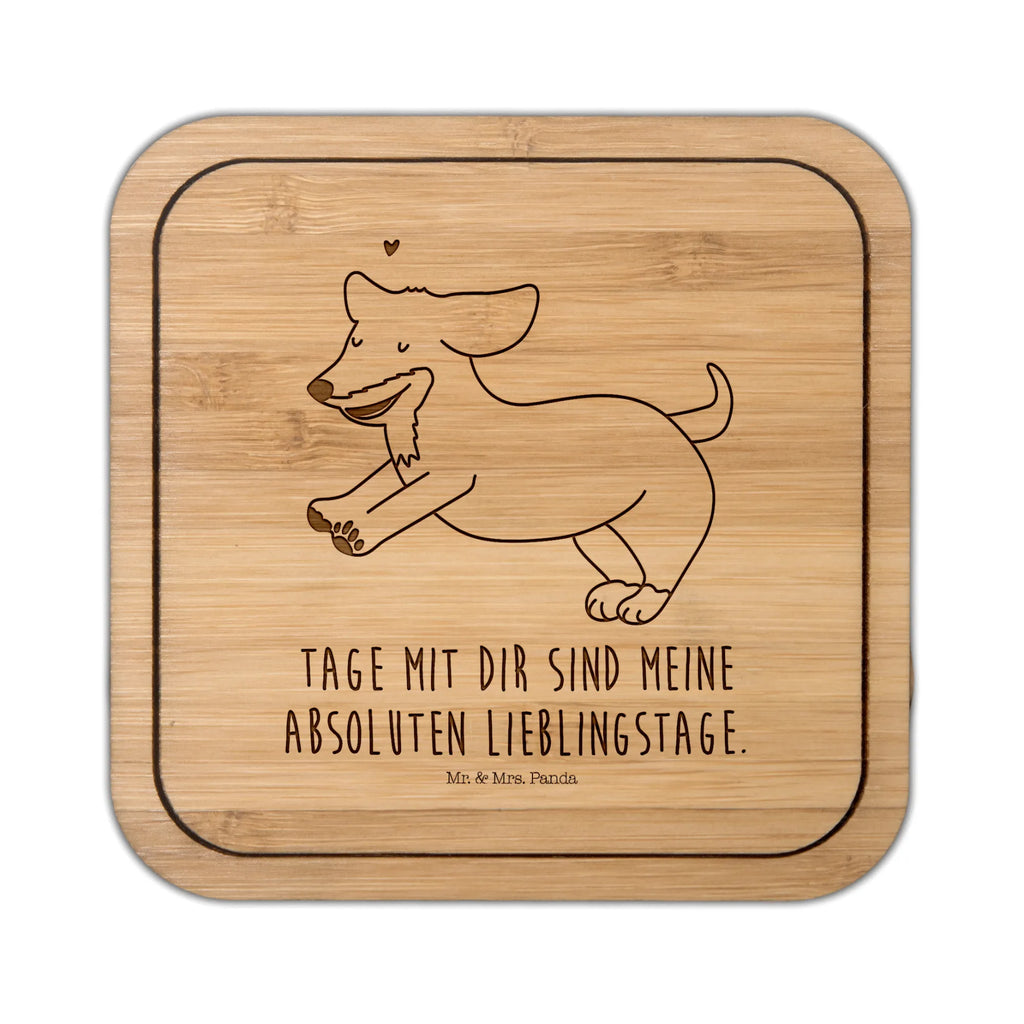 Untersetzer quadratisch Hund Dackel fröhlich Untersetzer, Bierdeckel, Glasuntersetzer, Untersetzer Gläser, Getränkeuntersetzer, Hund, Hundemotiv, Haustier, Hunderasse, Tierliebhaber, Hundebesitzer, Sprüche, Hunde, Dackel, Dachshund, happy dog