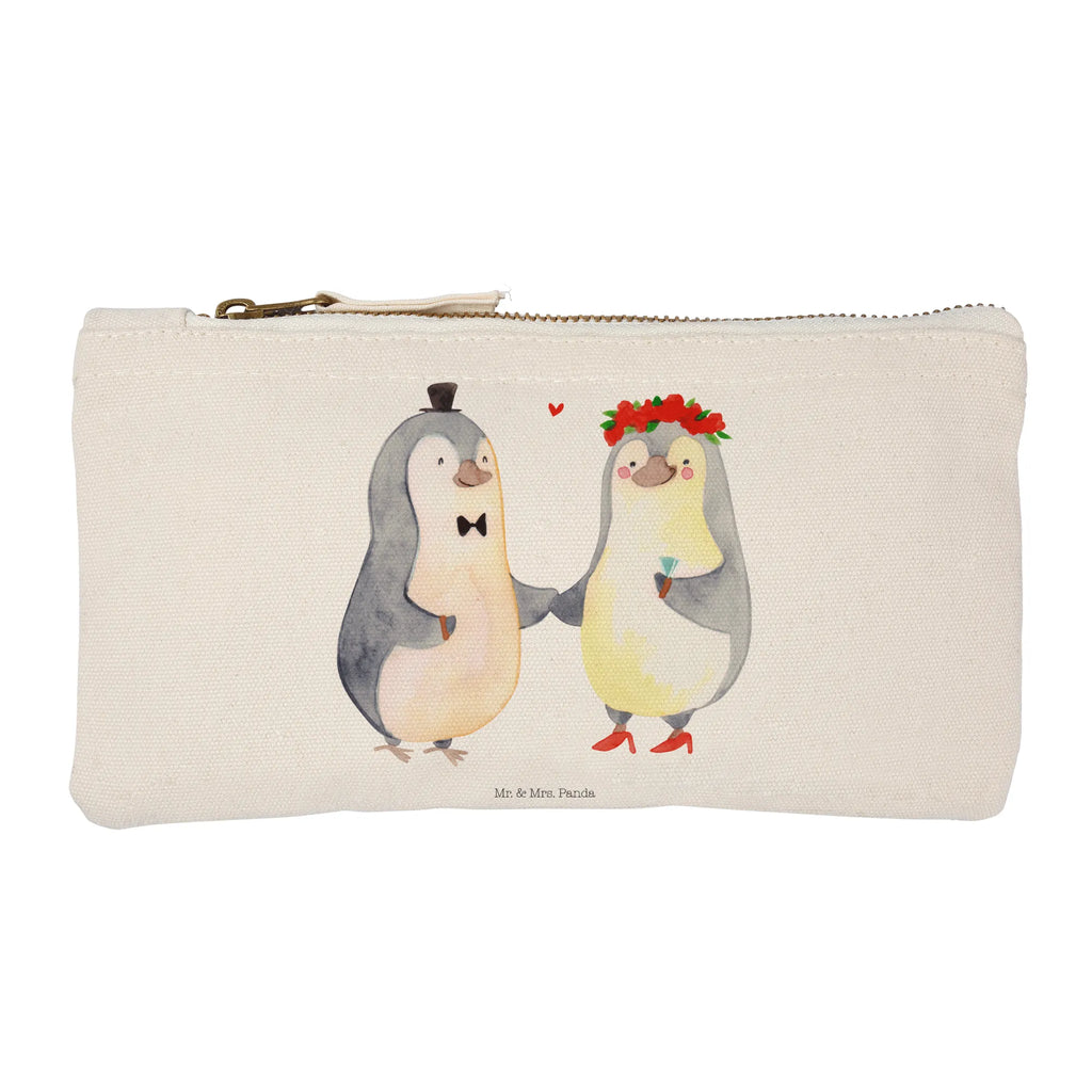 Schminktasche Pinguin Heirat Schminktasche, Kosmetiktasche, Kosmetikbeutel, Stiftemäppchen, Etui, Federmappe, Makeup, XXL, Schminketui, Kosmetiketui, Schlamperetui, Liebe, Partner, Freund, Freundin, Ehemann, Ehefrau, Heiraten, Verlobung, Heiratsantrag, Liebesgeschenk, Jahrestag, Hocheitstag