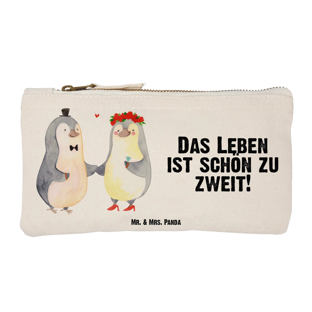 Schminktasche Pinguin Heirat Schminktasche, Kosmetiktasche, Kosmetikbeutel, Stiftemäppchen, Etui, Federmappe, Makeup, XXL, Schminketui, Kosmetiketui, Schlamperetui, Liebe, Partner, Freund, Freundin, Ehemann, Ehefrau, Heiraten, Verlobung, Heiratsantrag, Liebesgeschenk, Jahrestag, Hocheitstag