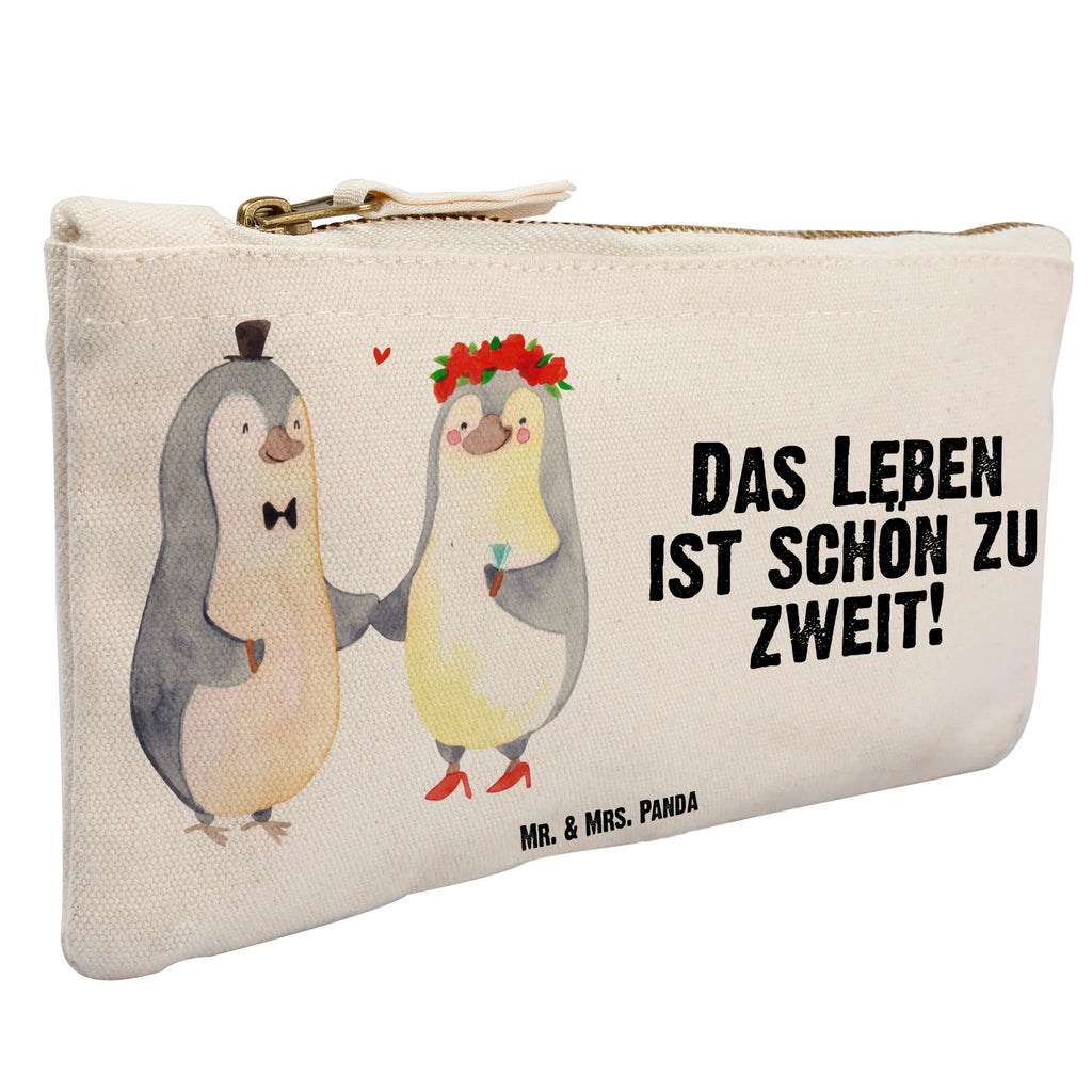 Schminktasche Pinguin Heirat Schminktasche, Kosmetiktasche, Kosmetikbeutel, Stiftemäppchen, Etui, Federmappe, Makeup, XXL, Schminketui, Kosmetiketui, Schlamperetui, Liebe, Partner, Freund, Freundin, Ehemann, Ehefrau, Heiraten, Verlobung, Heiratsantrag, Liebesgeschenk, Jahrestag, Hocheitstag