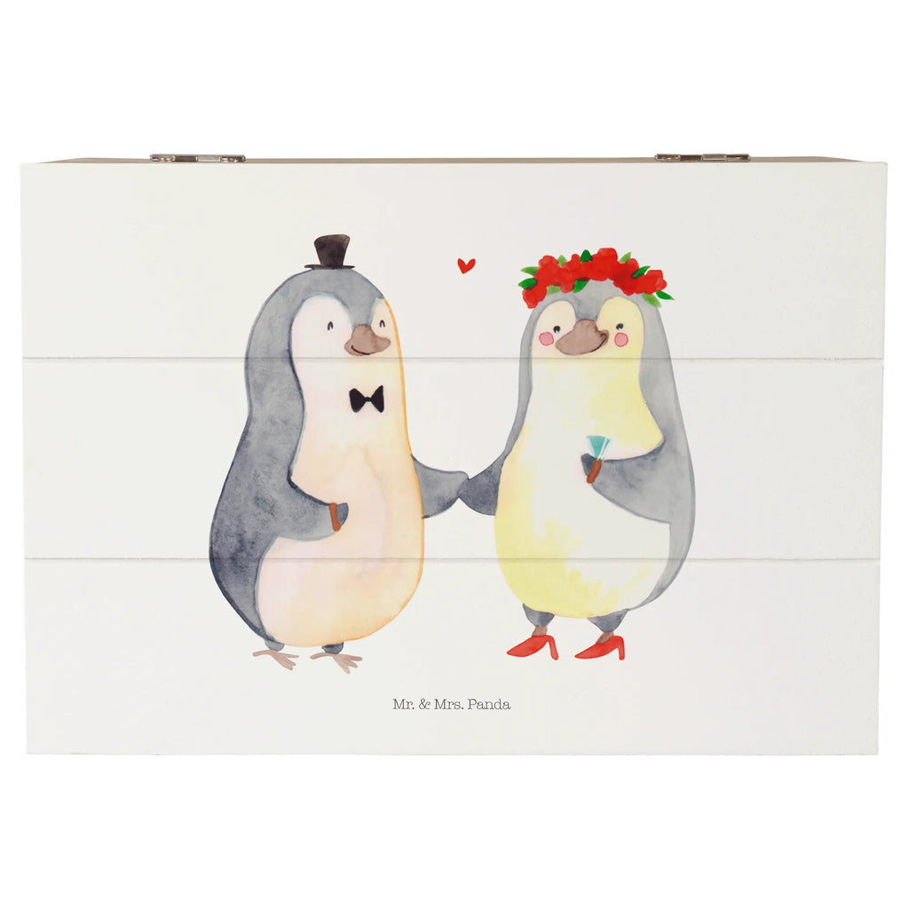 Holzkiste Pinguin Heirat Holzkiste, Kiste, Schatzkiste, Truhe, Schatulle, XXL, Erinnerungsbox, Erinnerungskiste, Dekokiste, Aufbewahrungsbox, Geschenkbox, Geschenkdose, Liebe, Partner, Freund, Freundin, Ehemann, Ehefrau, Heiraten, Verlobung, Heiratsantrag, Liebesgeschenk, Jahrestag, Hocheitstag