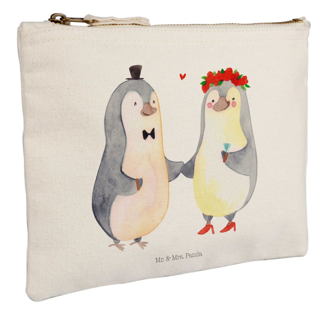 Schminktasche Pinguin Heirat Schminktasche, Kosmetiktasche, Kosmetikbeutel, Stiftemäppchen, Etui, Federmappe, Makeup, XXL, Schminketui, Kosmetiketui, Schlamperetui, Liebe, Partner, Freund, Freundin, Ehemann, Ehefrau, Heiraten, Verlobung, Heiratsantrag, Liebesgeschenk, Jahrestag, Hocheitstag