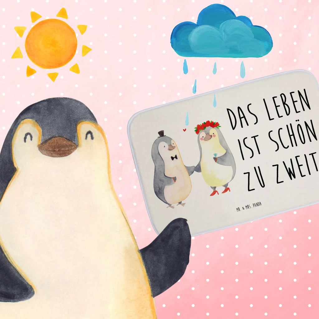 Badvorleger Pinguin Heirat Badematte, Badteppich, Duschvorleger, Badezimmerteppich, Badezimmermatte, Badvorleger, Duschmatte, Duschteppich, Badteppiche, Badgarnitur, Badematten, Teppich Badezimmer, Badezimmermatten, Liebe, Partner, Freund, Freundin, Ehemann, Ehefrau, Heiraten, Verlobung, Heiratsantrag, Liebesgeschenk, Jahrestag, Hocheitstag