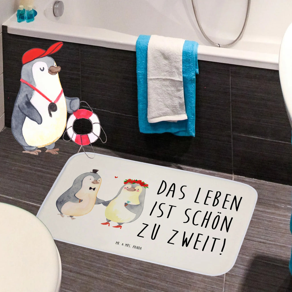 Badvorleger Pinguin Heirat Badematte, Badteppich, Duschvorleger, Badezimmerteppich, Badezimmermatte, Badvorleger, Duschmatte, Duschteppich, Badteppiche, Badgarnitur, Badematten, Teppich Badezimmer, Badezimmermatten, Liebe, Partner, Freund, Freundin, Ehemann, Ehefrau, Heiraten, Verlobung, Heiratsantrag, Liebesgeschenk, Jahrestag, Hocheitstag