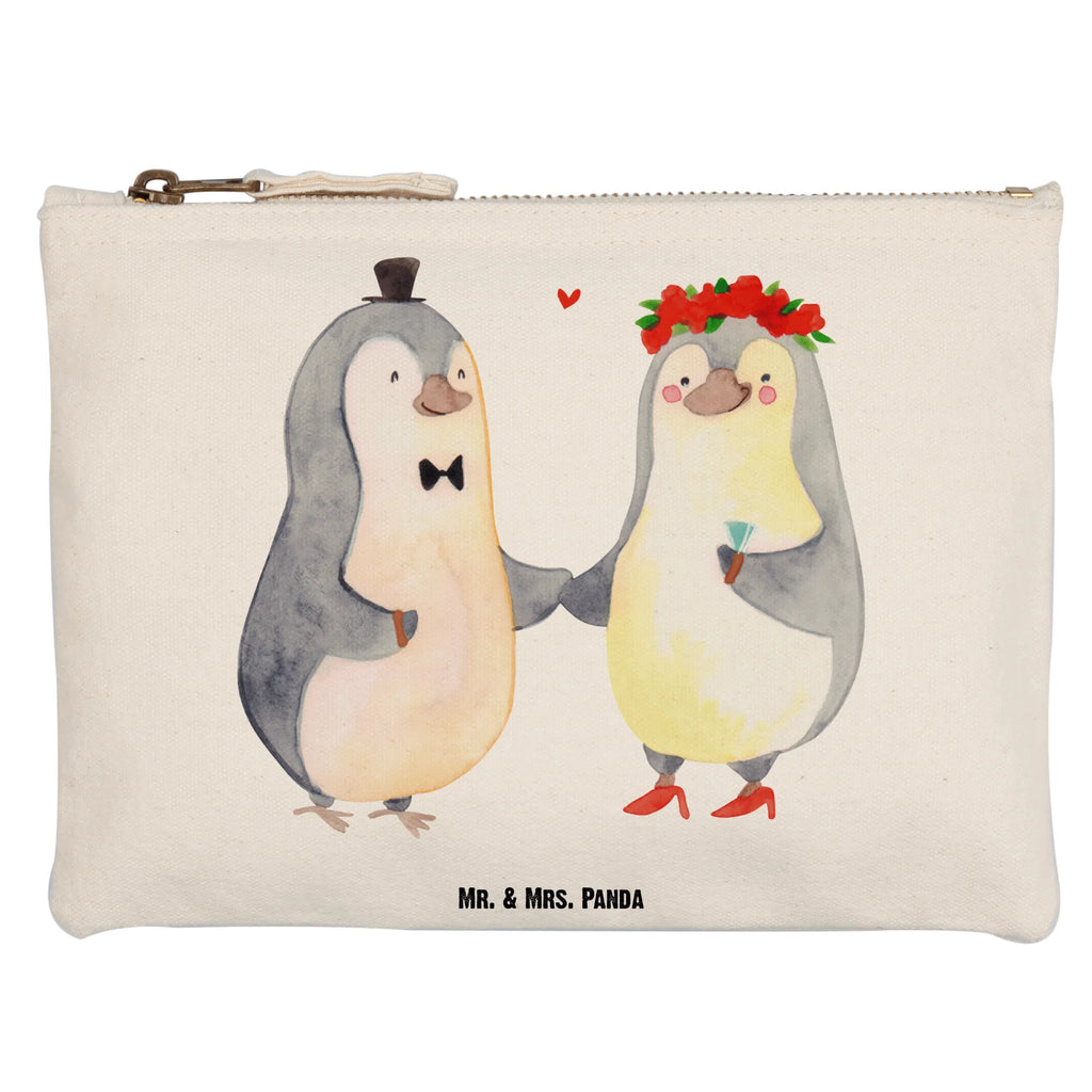 Schminktasche Pinguin Heirat Schminktasche, Kosmetiktasche, Kosmetikbeutel, Stiftemäppchen, Etui, Federmappe, Makeup, XXL, Schminketui, Kosmetiketui, Schlamperetui, Liebe, Partner, Freund, Freundin, Ehemann, Ehefrau, Heiraten, Verlobung, Heiratsantrag, Liebesgeschenk, Jahrestag, Hocheitstag