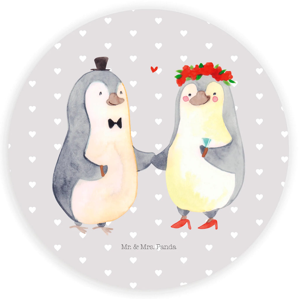 Rund Aufkleber Pinguin Heirat Sticker, Aufkleber, Etikett, Kinder, rund, Liebe, Partner, Freund, Freundin, Ehemann, Ehefrau, Heiraten, Verlobung, Heiratsantrag, Liebesgeschenk, Jahrestag, Hocheitstag