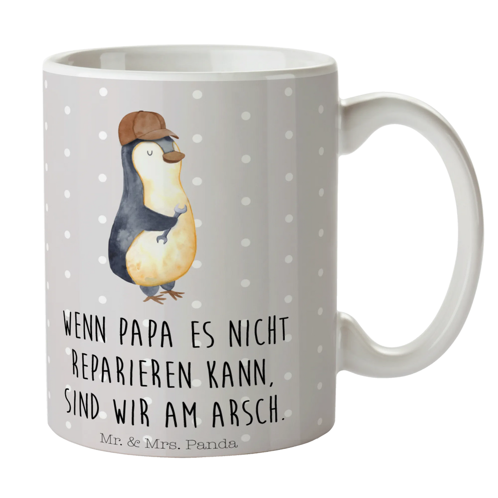 Tasse Pinguin mit Schraubenschlüssel Tasse, Kaffeetasse, Teetasse, Becher, Kaffeebecher, Teebecher, Keramiktasse, Porzellantasse, Büro Tasse, Geschenk Tasse, Tasse Sprüche, Tasse Motive, Kaffeetassen, Tasse bedrucken, Designer Tasse, Cappuccino Tassen, Schöne Teetassen, Familie, Vatertag, Muttertag, Bruder, Schwester, Mama, Papa, Oma, Opa, Pinguin, Pinguine, Handwerker, Schraubenschlüssel, selbständig, Motivation, Selbstliebe, Beruf, Selbstrespekt