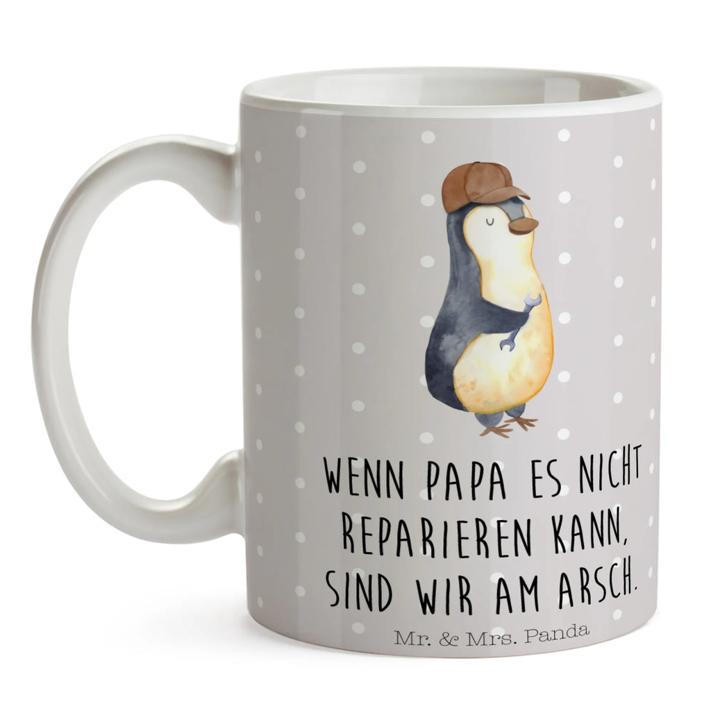 Tasse Pinguin mit Schraubenschlüssel Tasse, Kaffeetasse, Teetasse, Becher, Kaffeebecher, Teebecher, Keramiktasse, Porzellantasse, Büro Tasse, Geschenk Tasse, Tasse Sprüche, Tasse Motive, Kaffeetassen, Tasse bedrucken, Designer Tasse, Cappuccino Tassen, Schöne Teetassen, Familie, Vatertag, Muttertag, Bruder, Schwester, Mama, Papa, Oma, Opa, Pinguin, Pinguine, Handwerker, Schraubenschlüssel, selbständig, Motivation, Selbstliebe, Beruf, Selbstrespekt